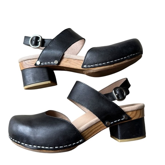 Dansko - Lucia Stylish Black Strappy Clogs Sz 38 - Picture 7 of 13